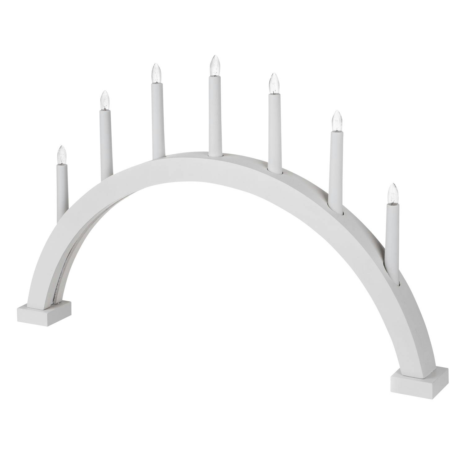 Enkel adventsstake i hvitt Adventsstake fra Granit.
